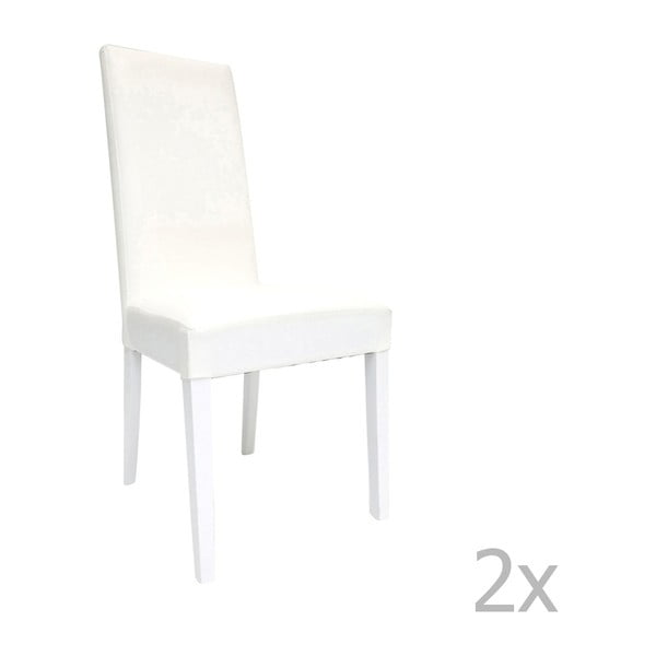 Sada 2 bielych stoličiek Esidra Roque