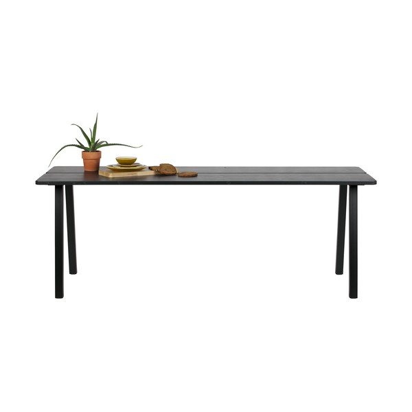 Čierny jedálenský stôl WOOOD Trionf, dĺžka 210 cm-image-3