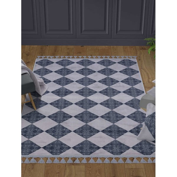 Sivý umývateľný koberec 180x120 cm - Vitaus-image-1