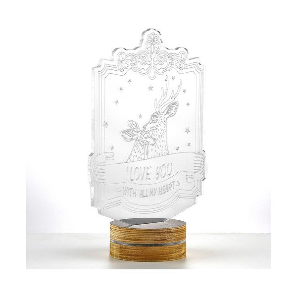 3D stolová lampa I love you-image-1