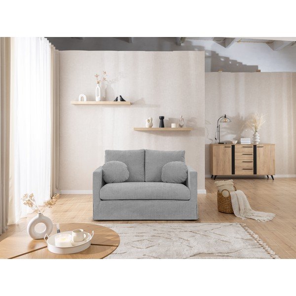 Svetlosivá pohovka 140 cm Paphos – Ropez-image-2