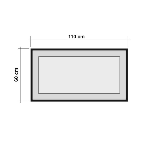 Nástenné zrkadlo Simply, 110 × 60 cm-image-1