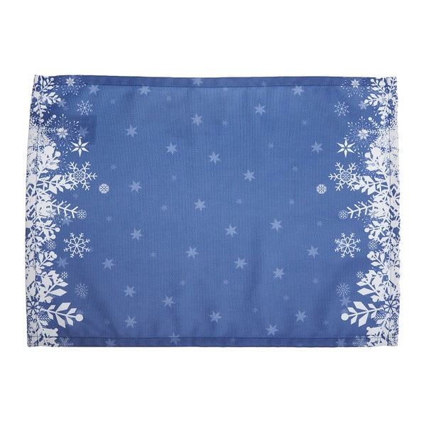 Súprava 2 modrých prestieraní s vianočným motívom Mike & Co. NEW YORK Honey Snowflakes, 33 × 45 cm