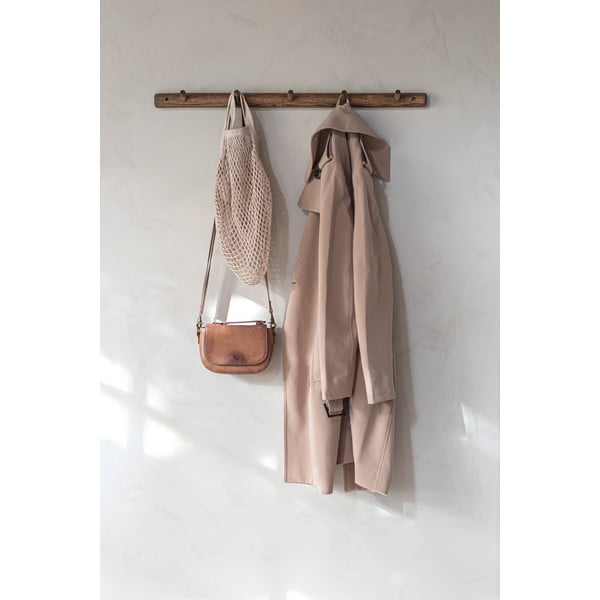 Hnedý nástenný vešiak z dubového dreva 72 cm Roots – Mette Ditmer Denmark-image-1