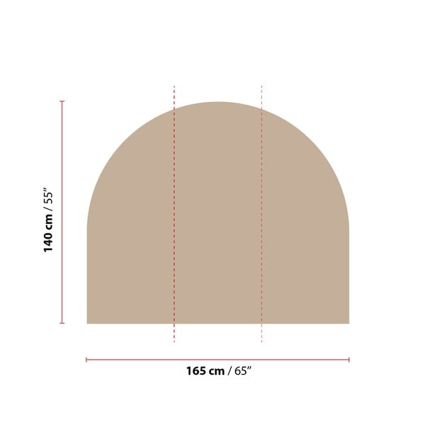 Samolepka na stenu 165x140 cm Taupe - Ambiance-image-1
