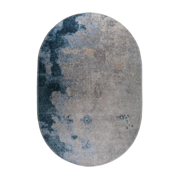 Modrý/sivý umývateľný koberec 80x120 cm – Vitaus