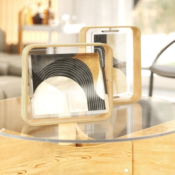 Drevený stojací rámček v prírodnej farbe 26x31,5 cm Bellwood – Umbra-image-4