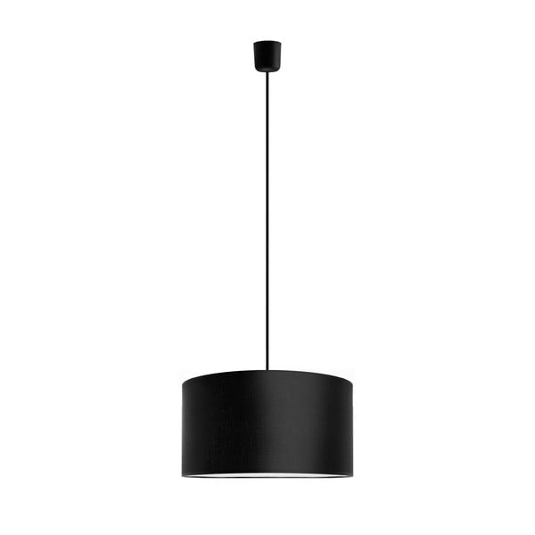 Stropná lampa Tres, čierna, priemer 36 cm
