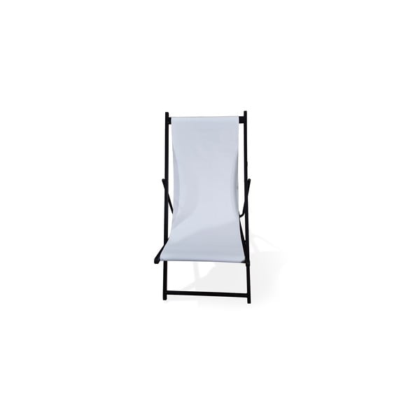 Biele skladacie záhradné ležadlo Bonami Essentials Deck, dĺžka 106 cm-image-1