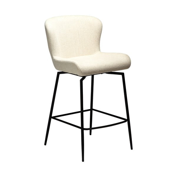 Krémovobiela čalúnená barová stolička (výška sedadla 67,5 cm) Glam – DAN-FORM Denmark