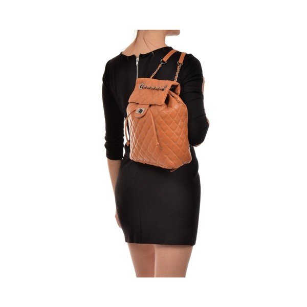 Koňakovohnedý kožený batoh Anna Luchini Lucy-image-3