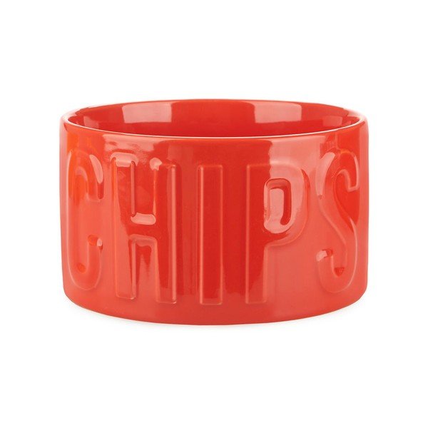 Červená keramická servírovacia miska 1 l Chips – Balvi
