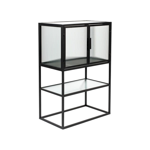 Čierna kovová vitrína 60x90 cm Boli - Dutchbone-image-2