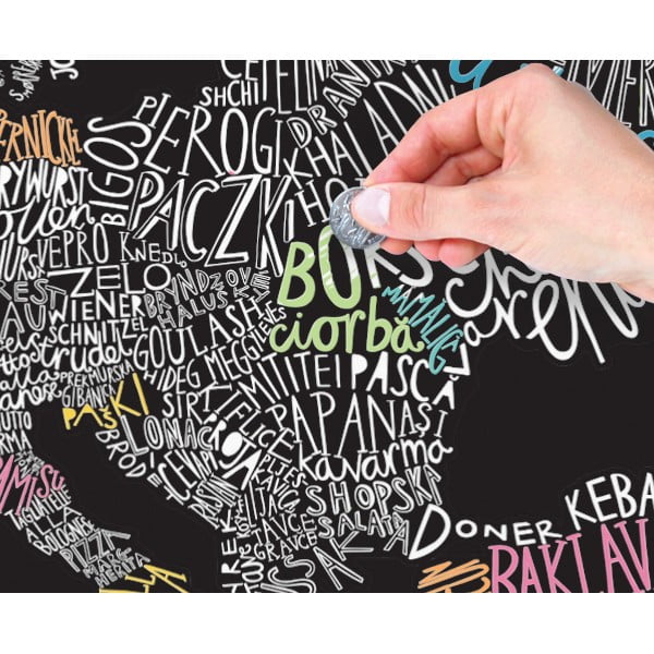 Gurmánska stieracia mapa Európy Luckies of London-image-1