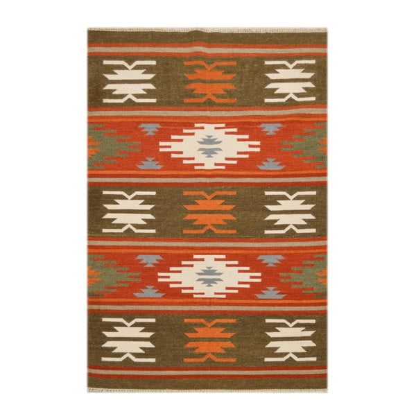 Ručne tkaný koberec Kilim Manasi, 200x140cm