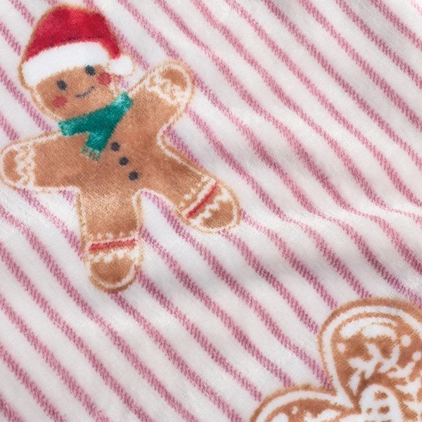 Dekoračný vankúš s vianočným motívom 30x50 cm Christmas Gingerbread Stripe – Catherine Lansfield-image-2