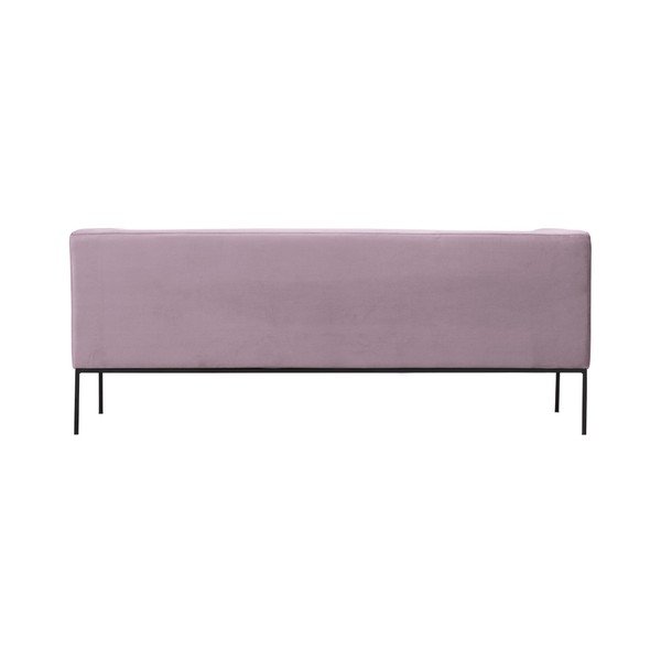 Púdrovoružová zamatová pohovka Windsor & Co Sofas Neptune, 195 cm-image-4