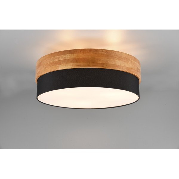 Stropné svietidlo v bielo-prírodnej farbe s textilným tienidlom Seasons – Trio-image-2