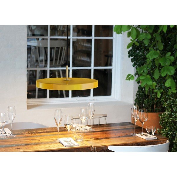 Žlté LED závesné svietidlo s kovovým tienidlom ø 43 cm Asteria – UMAGE-image-4