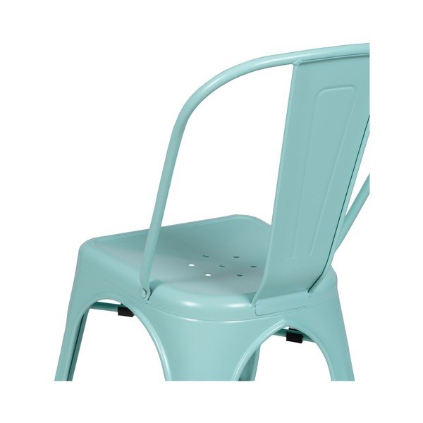 Tyrkysové kovové jedálenské stoličky v súprave 2 ks – Ixia-image-4