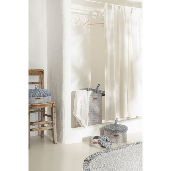 Látkový dekoratívny úložný box s vekom - Mioli Decor-image-1