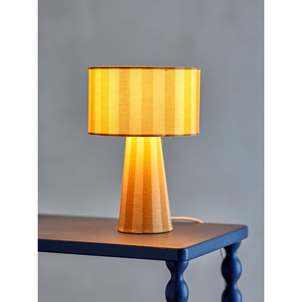 Žltá látková stolová lampa s textilným tienidlom (výška  30 cm) Emmie – Bloomingville-image-1