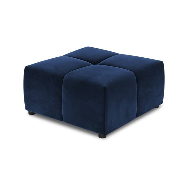 Modrý zamatový modul pohovky Rome Velvet - Cosmopolitan Design