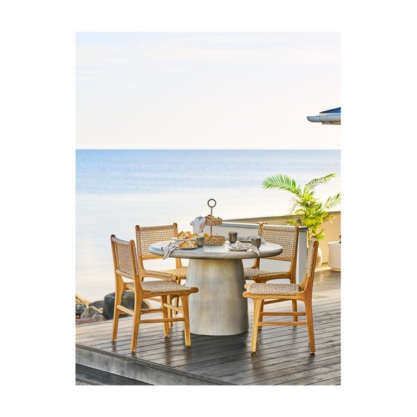 Keramický okrúhly záhradný jedálenský stôl ø 60 cm Bonnet – House Nordic-image-1