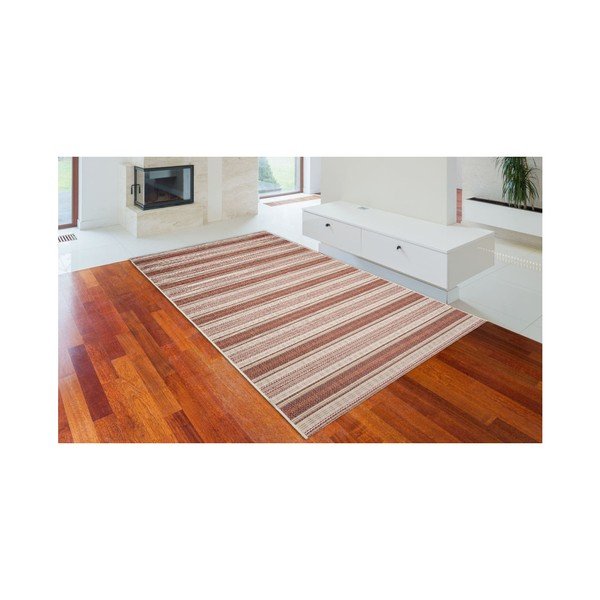 Béžovo-červený vonkajší koberec Floorita Riga, 135 × 190 cm-image-3