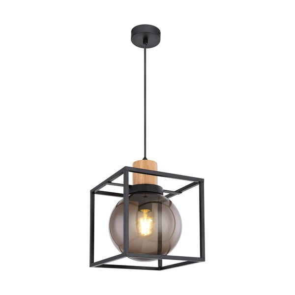 Čierne závesné svietidlo 19x19 cm Retro 2 - Candellux Lighting-image-2