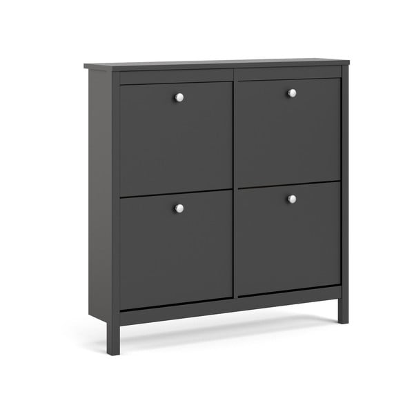 Čierna výklopná skrinka na topánky Madrid – Tvilum-image-2