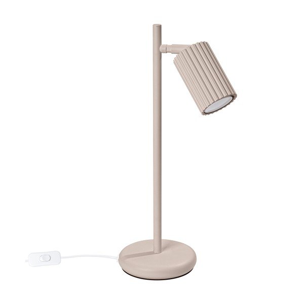 Taupe kovová stolová lampa (výška  43 cm) Gleam – Sollux