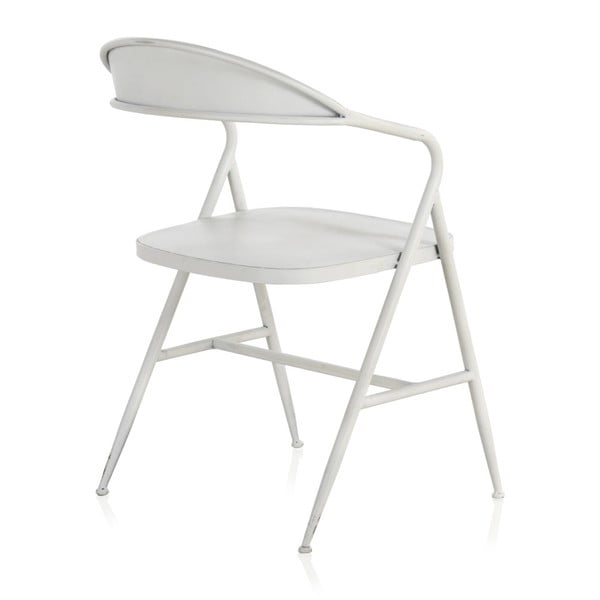 Biele kovové kreslo Geese Industrial Style Puro-image-4