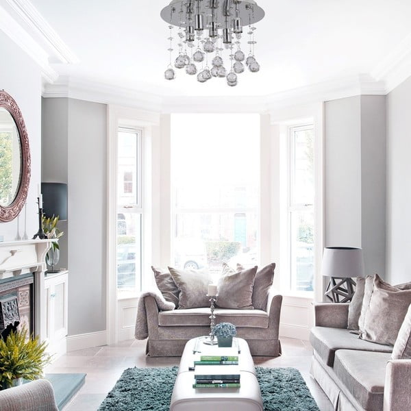 Stropné svietidlo Evergreen Lights Crido Drops Chrome, ⌀ 26 cm-image-1