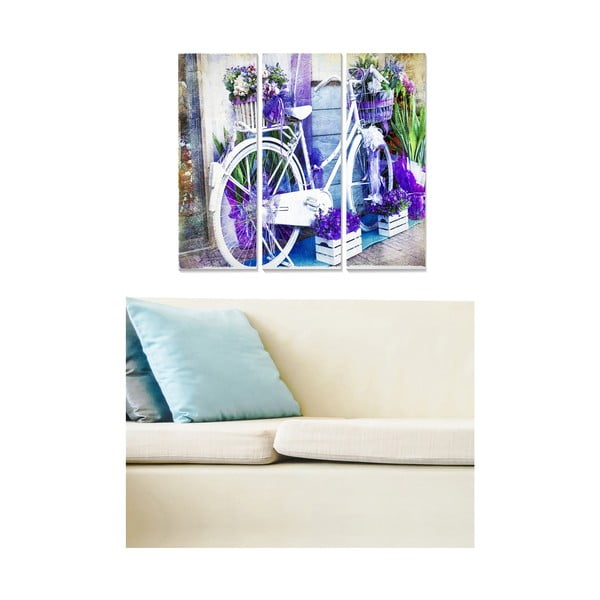 Obrazy v súprave 3 ks 20x50 cm Lavender – Wallity-image-1