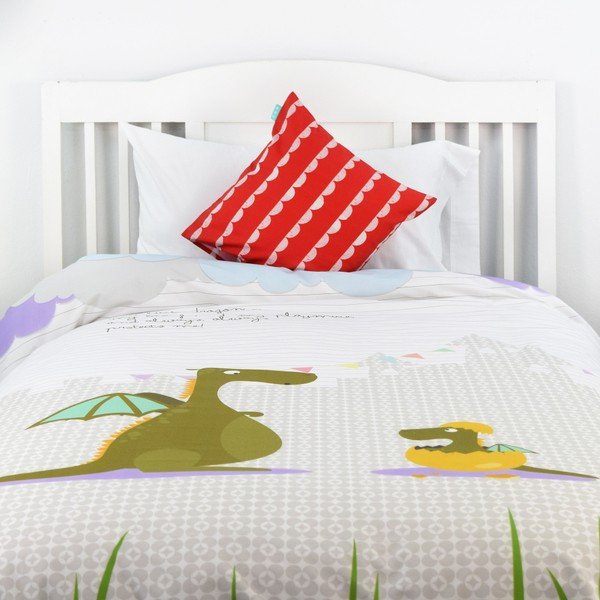 Detské bavlnené obliečky Baleno Dragon, 140 × 200 cm-image-1