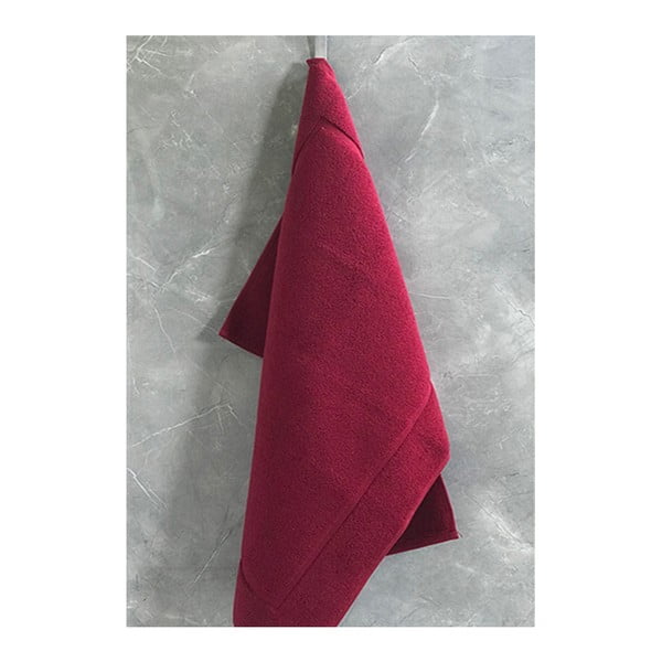 Červený bavlnený uterák My Home Plus Relax, 50 × 80 cm