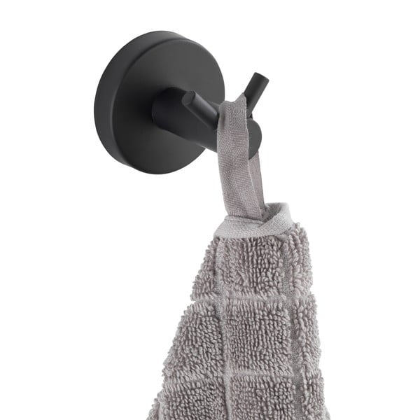 Matne čierny nástenný háčik z nehrdzavejúcej ocele Bosio – Wenko-image-3