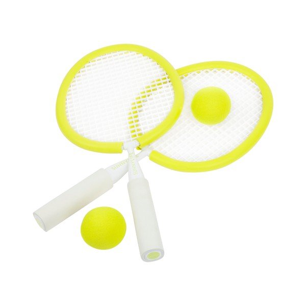 Set 2 rakiet a loptičiek na plážový tenis Sunnylife Neon