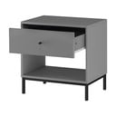 Sivý nočný stolík Celine – Støraa