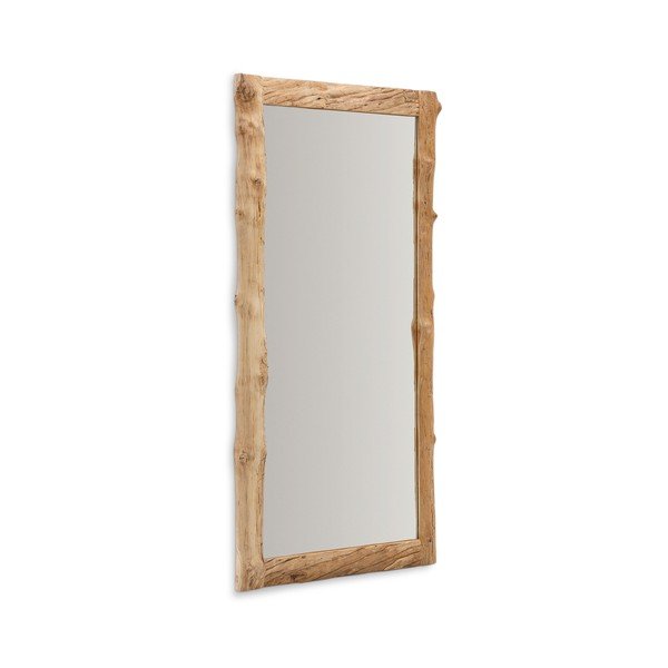 Nástenné zrkadlo s dreveným rámom 105x200 cm Ibro – Kave Home-image-2