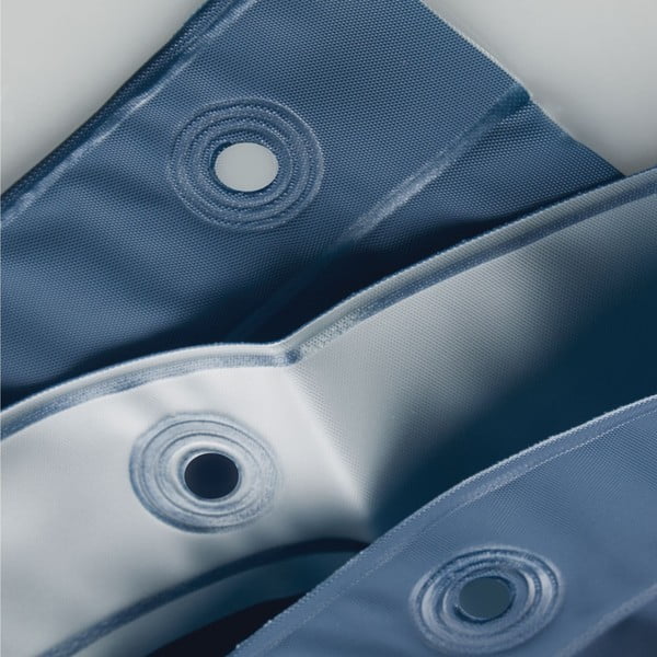 Modrý sprchový záves iDesign PEVA, 183 x 183 cm-image-3