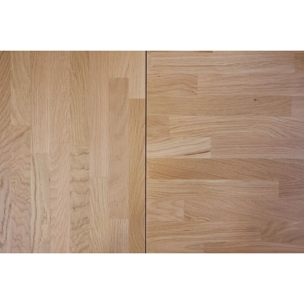 Prídavná predlžovacia doska z brúseného dubového dreva k jedálenskému stolu Rowico Brooklyn-image-4