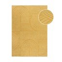 Žltý vlnený koberec Flair Rugs Zen Garden, 160 x 230 cm