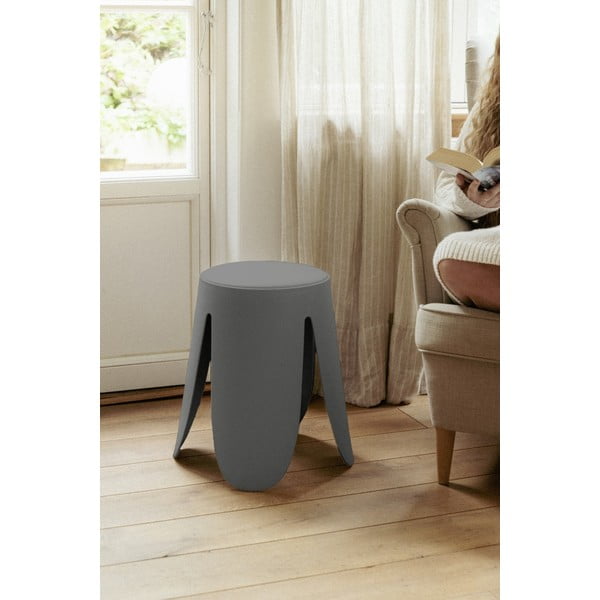 Antracitová plastová stolička Comiso – Wenko-image-1