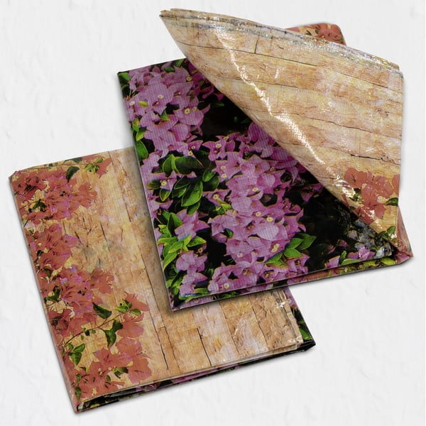 Plastová balkónová zástena 500x85 cm Flowers - Maximex-image-1