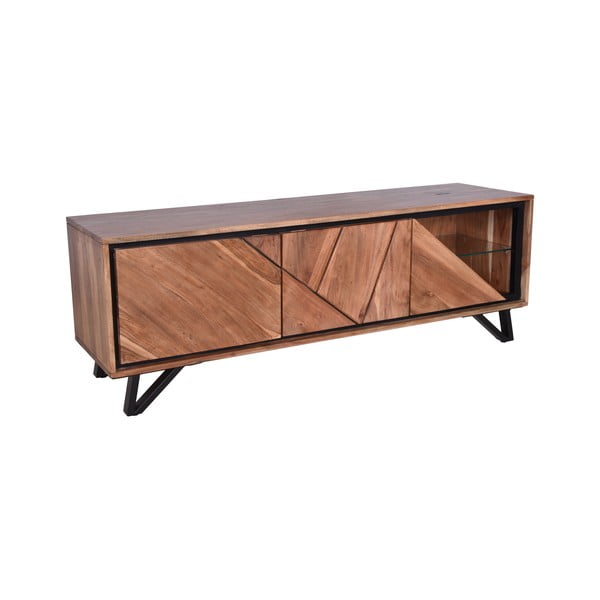 TV stolík z masívu akácie v prírodnej farbe 150x51x40 cm Ambala – Interia Home & Living-image-2