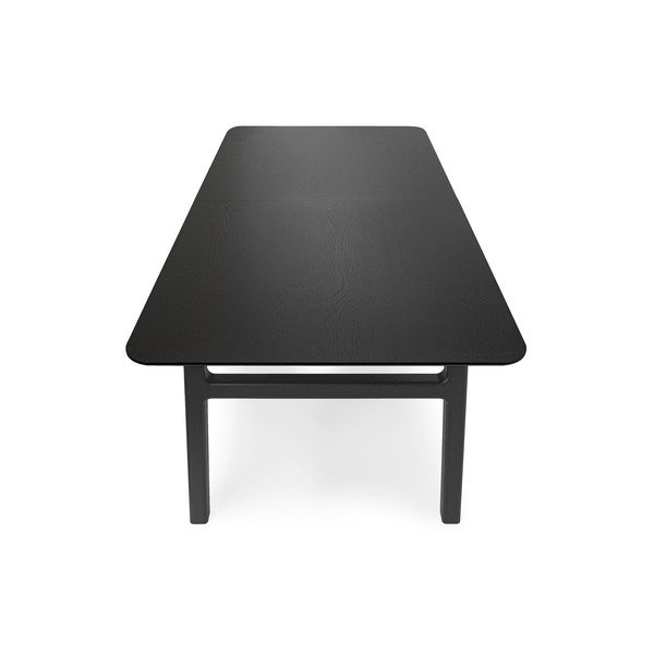 Rozkladací jedálenský stôl s prídavnou doskou v dekore duba 90x180 cm Curved – Woodman-image-4