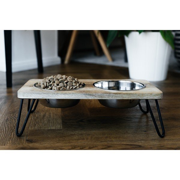 Drevená súprava misiek s podstavcom pre psa Dog Fantasy – Plaček Pet Products-image-3