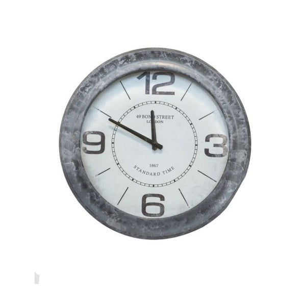 Nástenné hodiny so sivým rámom Novita Grey